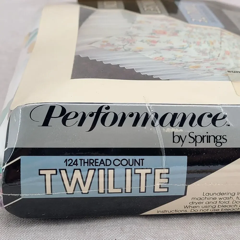 NEW VTG Performance by Springs Summer Dream TWIN Sheet Set No Iron Sealed NOS